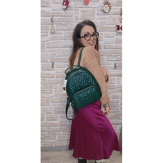 Zaino in Ecopelle Verde Susan Zaino in Ecopelle Verde Susan
