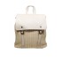 Zaino in Simil Rafia e Ecopelle Beige Tenerife