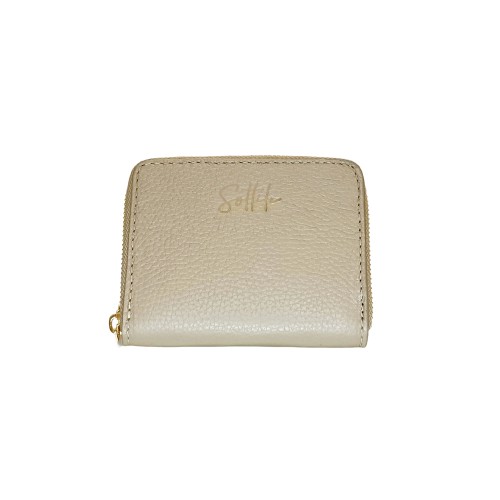 Portafoglio in Pelle Beige