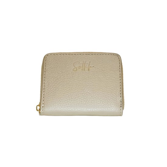 Portafoglio in Pelle Beige Portafoglio in Pelle Beige