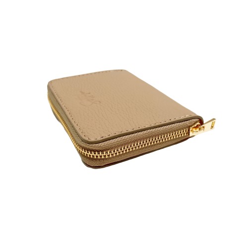 Portafoglio in Pelle Beige