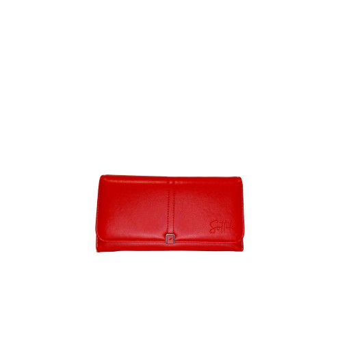 Portafoglio in Similpelle Rosso