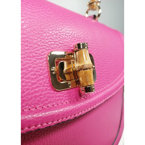 Borsa in Pelle Luxury Fucsia Africa