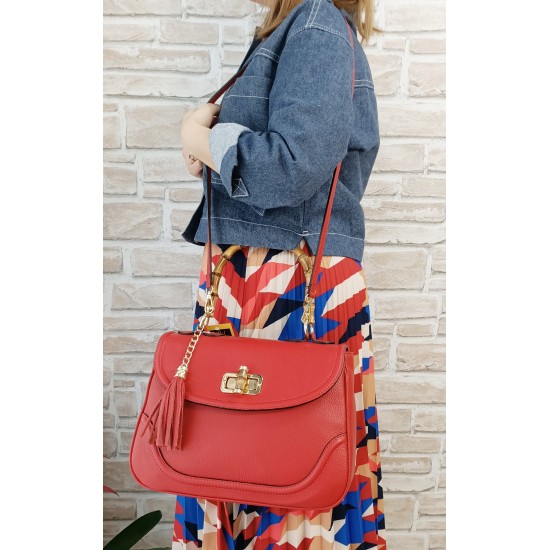 Borsa in Pelle Luxury Rossa Africa Borsa in Pelle Luxury Rossa Africa