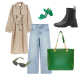 Borsa in Ecopelle Verde Arianna Borsa in Ecopelle Verde Arianna
