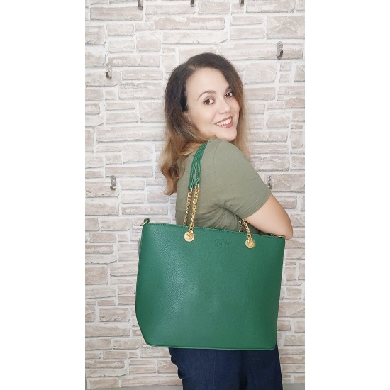 Borsa in Ecopelle Verde Arianna Borsa in Ecopelle Verde Arianna