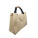 Borsa in Ecopelle e Pochette Beige Asia Borsa in Ecopelle e Pochette Beige Asia