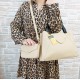 Borsa in Ecopelle e Pochette Beige Asia Borsa in Ecopelle e Pochette Beige Asia