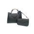 Borsa in Ecopelle e Pochette Nera Asia