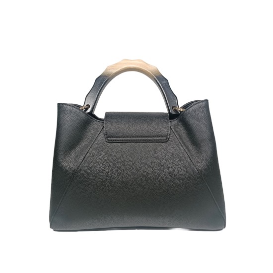 Borsa in Ecopelle e Pochette Nera Asia Borsa in Ecopelle e Pochette Nera Asia