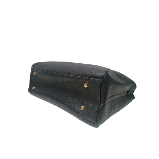 Borsa in Ecopelle e Pochette Nera Asia Borsa in Ecopelle e Pochette Nera Asia