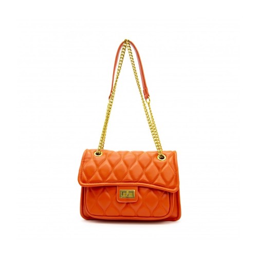 Borsa in Similpelle Arancio Candy