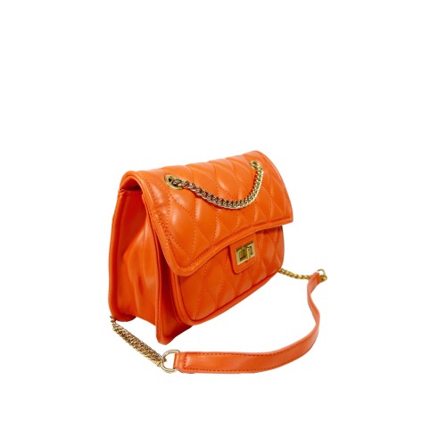 Borsa in Similpelle Arancio Candy