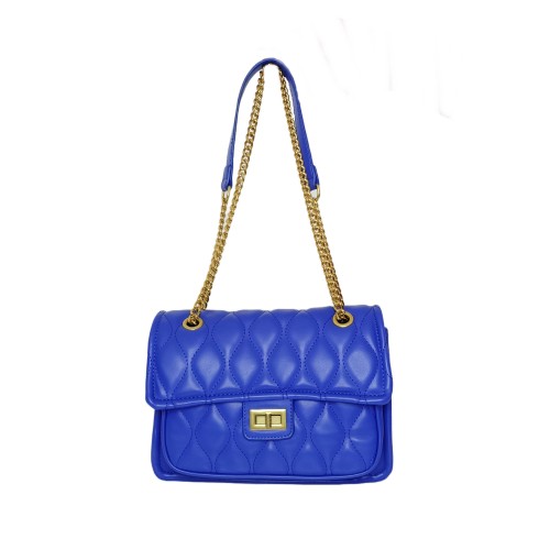 Borsa in Similpelle Blu Elettrico Candy