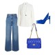 Borsa in Similpelle Blu Elettrico Candy Borsa in Similpelle Blu Elettrico Candy