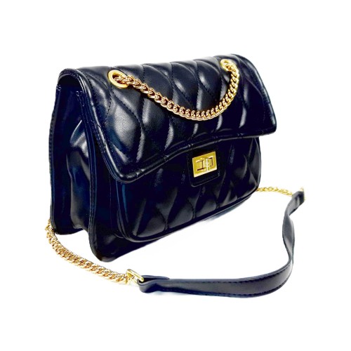 Borsa in Similpelle Nera Candy