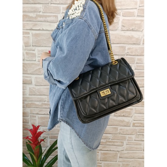 Borsa in Similpelle Nera Candy Borsa in Similpelle Nera Candy
