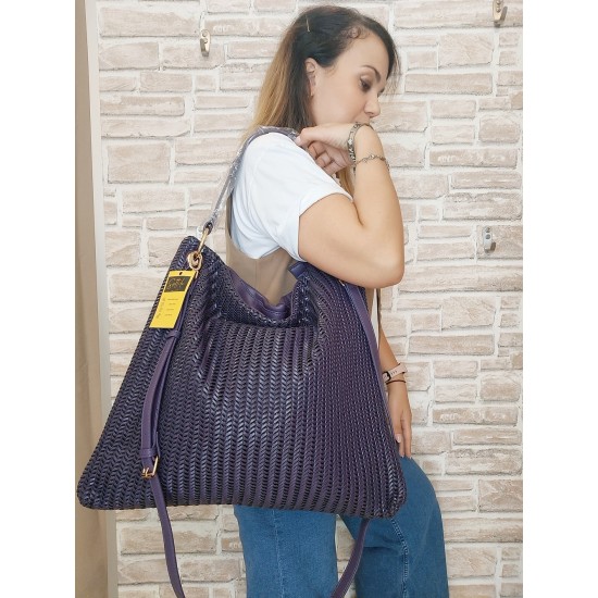 Borsa in Similpelle Viola Chantal Big Borsa in Similpelle Viola Chantal Big