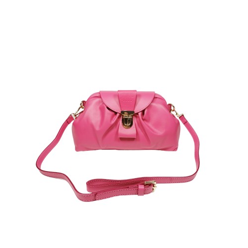 Borsa in Pelle Fucsia Dafne
