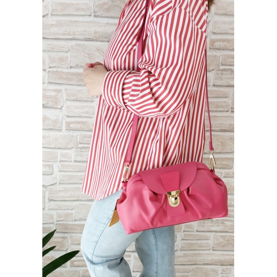 Borsa in Pelle Fucsia Dafne Borsa in Pelle Fucsia Dafne