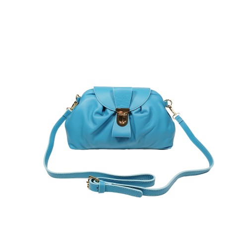 Borsa in Pelle Turchese Dafne
