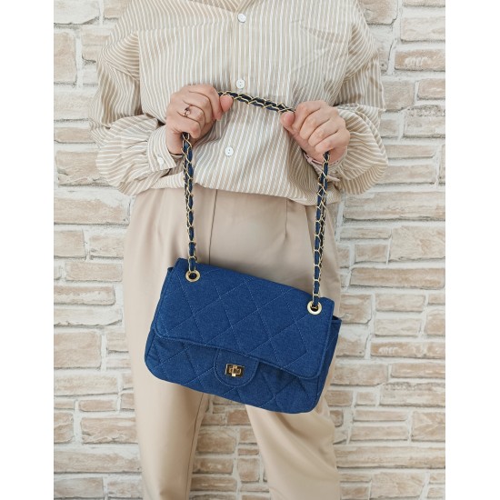 Denim bag Meggy Dark Blue Denim bag Meggy Dark Blue
