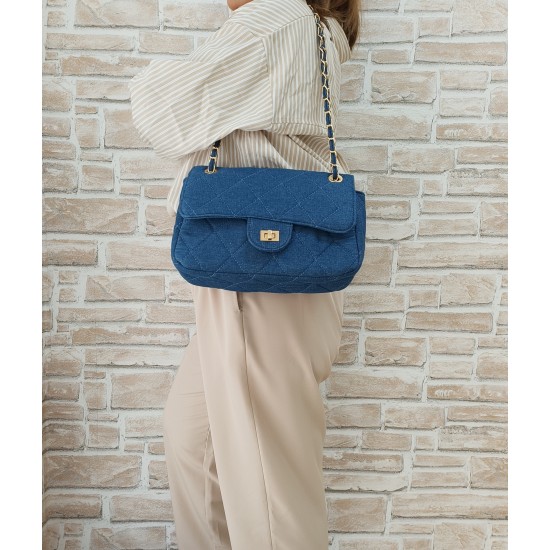 Denim bag Meggy Dark Blue Denim bag Meggy Dark Blue