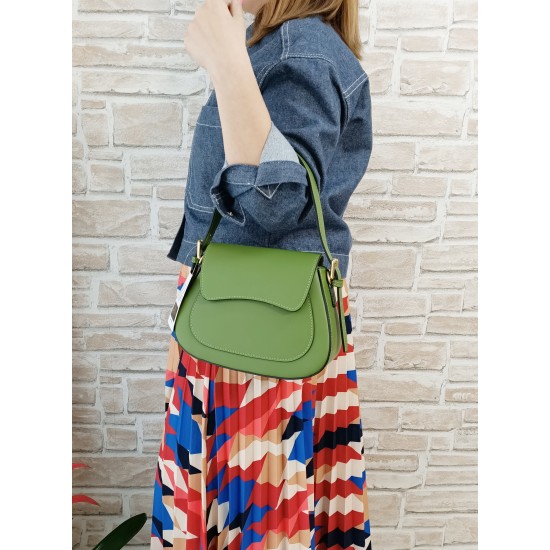 Borsetta in pelle Verde Janet Borsetta in pelle Verde Janet