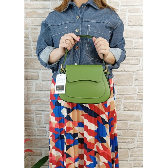 Borsetta in pelle Verde Janet Borsetta in pelle Verde Janet