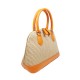 Borsa in Pelle e Rafia Luxury Arancio Corallo Kenya Borsa in Pelle e Rafia Luxury Arancio Corallo Kenya