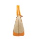 Borsa in Pelle e Rafia Luxury Arancio Corallo Kenya Borsa in Pelle e Rafia Luxury Arancio Corallo Kenya