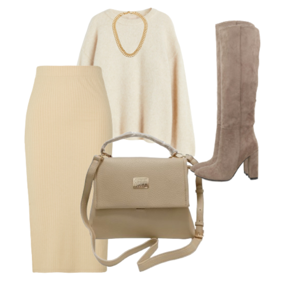 Borsa in Similpelle Beige Lucrezia Borsa in Similpelle Beige Lucrezia