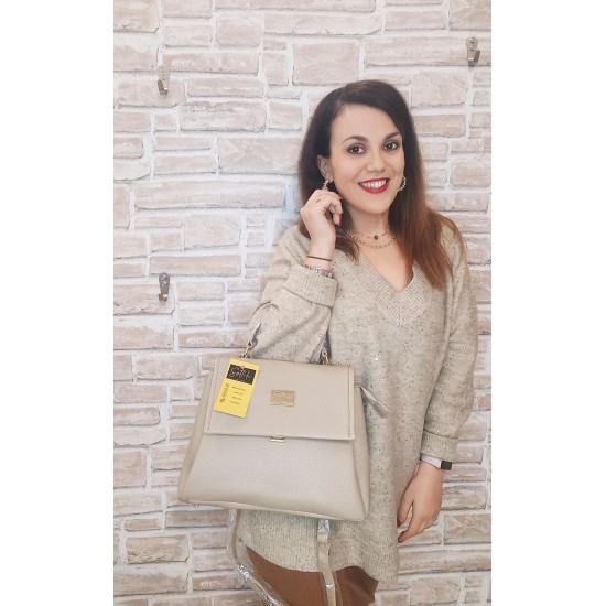 Borsa in Similpelle Beige Lucrezia Borsa in Similpelle Beige Lucrezia