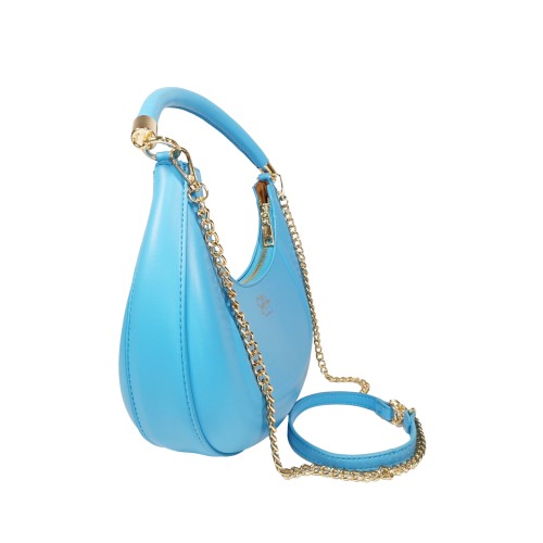 Borsa in Similpelle Azzurra Luna