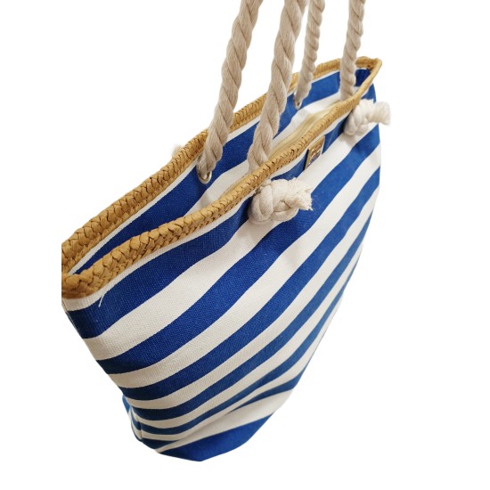 Borsa Mare in Tela Blu Marina Borsa Mare in Tela Blu Marina