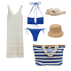 Borsa Mare in Tela Blu Marina Borsa Mare in Tela Blu Marina