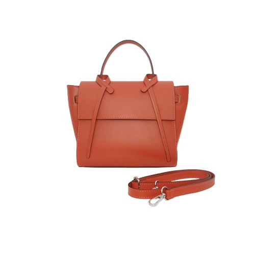 Borsa in Pelle Rossa Aranciato Melissa 
