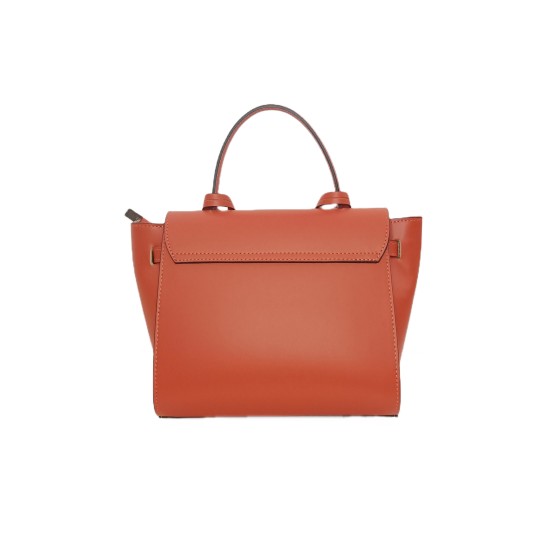 Borsa in Pelle Rossa Aranciato Melissa Borsa in Pelle Rossa Aranciato Melissa
