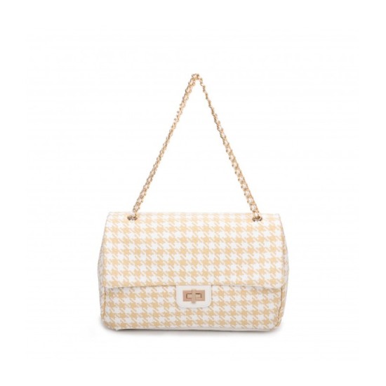 Borsa Pied de Poule Beige Monica Borsa Pied de Poule Beige Monica