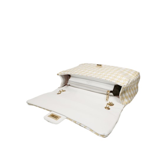 Borsa Pied de Poule Beige Monica Borsa Pied de Poule Beige Monica