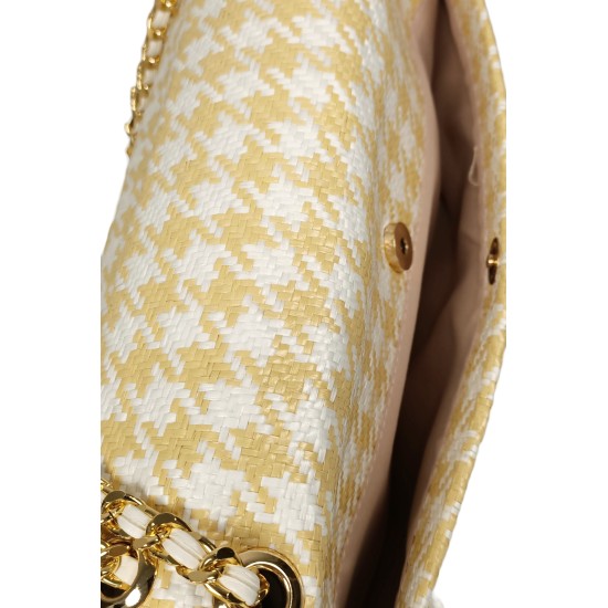 Borsa Pied de Poule Beige Monica Borsa Pied de Poule Beige Monica