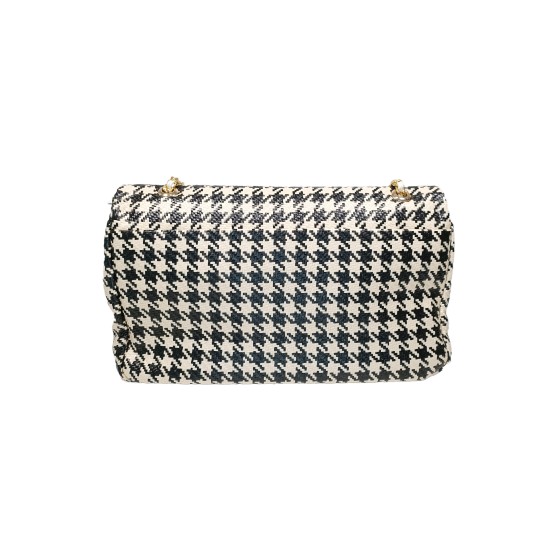 Borsa Pied de Poule Nera Monica Borsa Pied de Poule Nera Monica