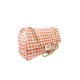 Borsa Pied de Poule Rosso Arancio Monica Borsa Pied de Poule Rosso Arancio Monica