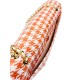 Borsa Pied de Poule Rosso Arancio Monica Borsa Pied de Poule Rosso Arancio Monica