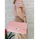 Borsa Pied de Poule Rosso Arancio Monica Borsa Pied de Poule Rosso Arancio Monica