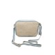 Borsa in Pelle e Juta Azzurra Paris Borsa in Pelle e Juta Azzurra Paris