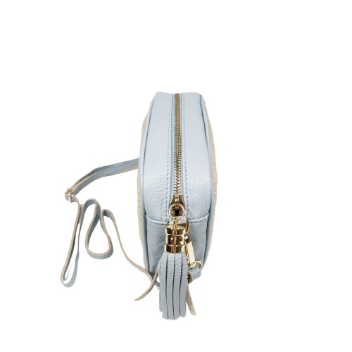 Borsa in Pelle e Juta Azzurra Paris