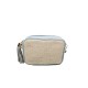 Borsa in Pelle e Juta Azzurra Paris Borsa in Pelle e Juta Azzurra Paris