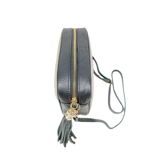 Borsa in Pelle e Juta Nera Paris