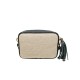 Borsa in Pelle e Juta Nera Paris Borsa in Pelle e Juta Nera Paris